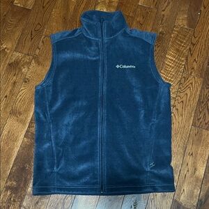Columbia Dark Blue Zip-Up Vest